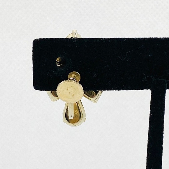 Vintage Crystal Screw On Earrings Jewelry - Picture 12 of 12